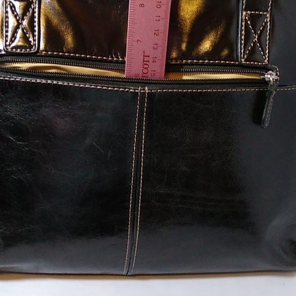 Giani Bernini black leather domed satchel - Picture 4 of 16